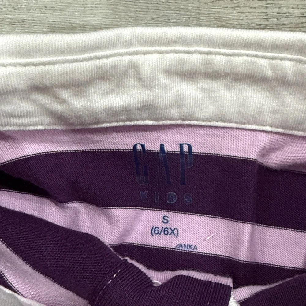 NWT GAP Striped Purple and White Kids Dress sz  6/6x